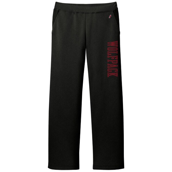 Black Ladies Reverse Fleece Pant -